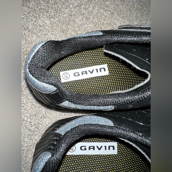 Gavin Indoor Cycling Shoes hook & loop closure size 45 black/gray - Picture 5 of 5